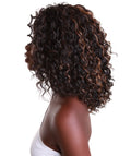 Ada Black with Golden Curly Bob Lace Front Wig