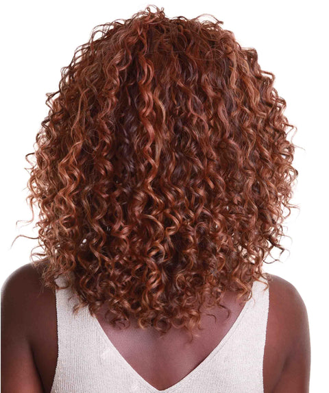 Ada Light Brown Blend Curly Bob Lace Front Wig