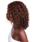 Ada Carmel Brown Blend Curly Bob Lace Front Wig