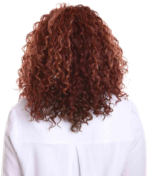 Ada Copper Aubum Blend Curly Bob Lace Front Wig