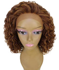 Ada Copper Aubum Blend Curly Bob Lace Front Wig