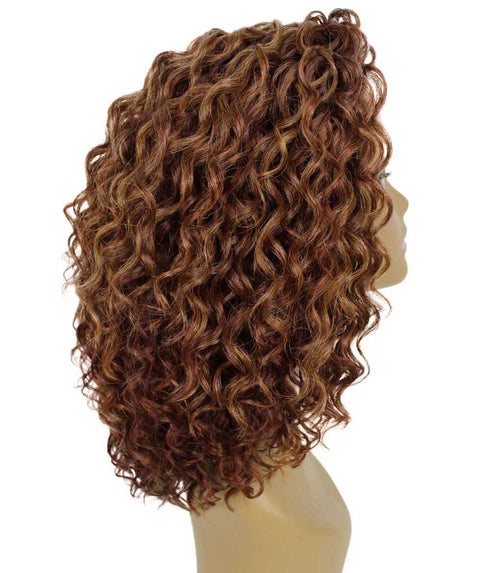 Ada Copper Aubum Blend Curly Bob Lace Front Wig