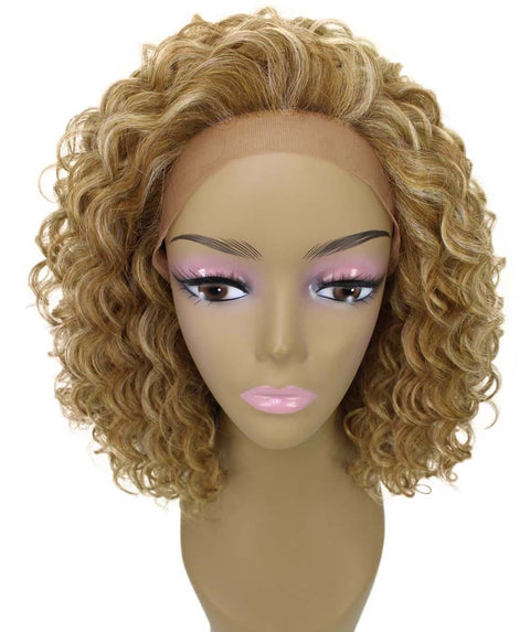 Ada Blonde Blend Curly Bob Lace Front Wig