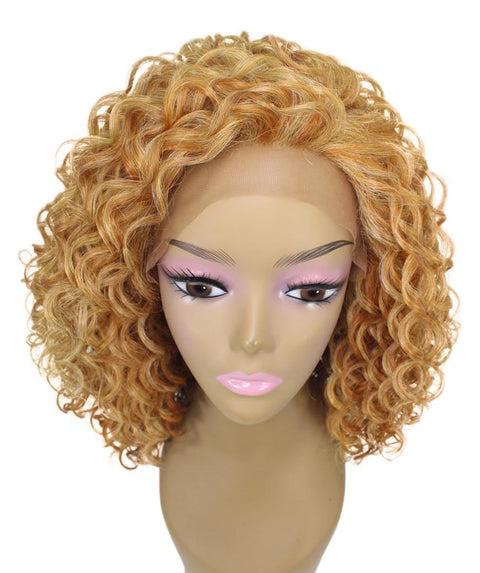 Ada Strawberry Blonde Curly Bob Lace Front Wig