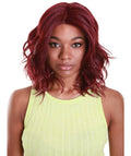 Rayana Deep Red Light Shag Bob Lace Front Wig
