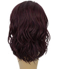 Rayana Medium Red and Black Blend Light Shag Bob Lace Front Wig