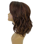 Rayana Brown with Golden Light Shag Bob Lace Front Wig