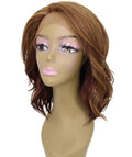 Rayana Copper Aubum Blend Light Shag Bob Lace Front Wig