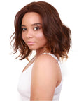 Rayana Medium Brown over Blonde Light Shag Bob Lace Front Wig