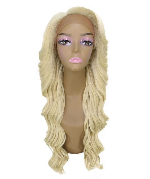 Asana Light Blonde Long Wavy Lace Front Wig