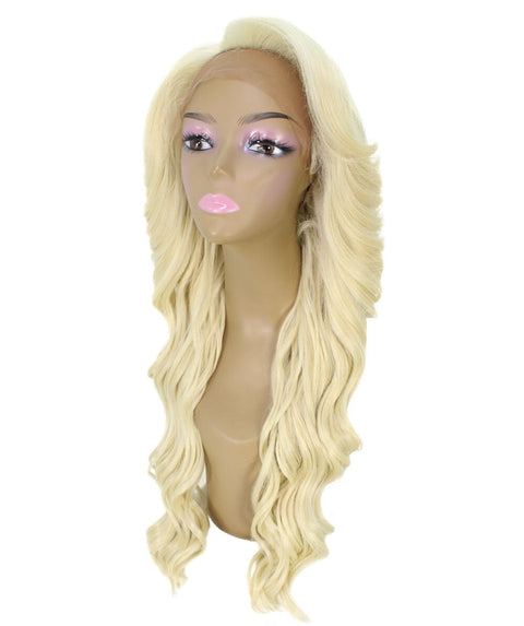 Asana Light Blonde Long Wavy Lace Front Wig