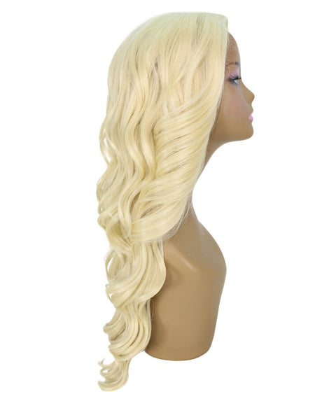 Asana Light Blonde Long Wavy Lace Front Wig