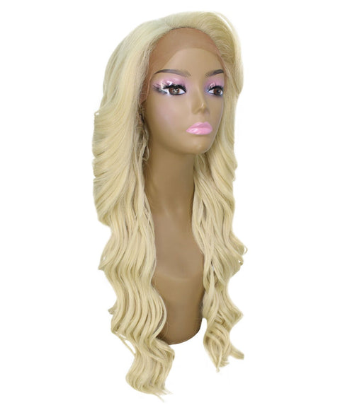 Asana Light Blonde Long Wavy Lace Front Wig