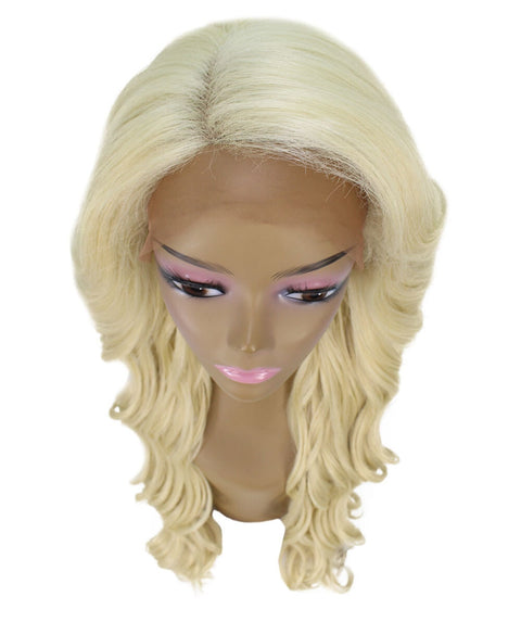 Asana Light Blonde Long Wavy Lace Front Wig