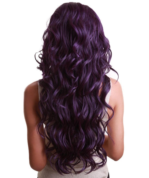 Asana Violet Blend Long Wavy Lace Front Wig