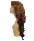 Asana Copper Aubum Blend Long Wavy Lace Front Wig