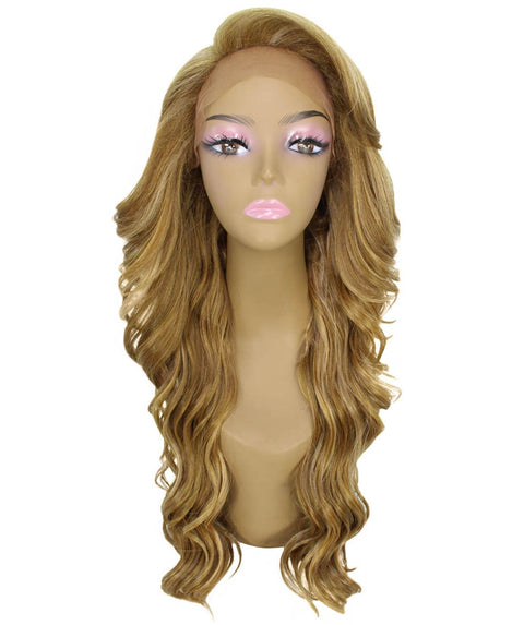 Asana Blonde Blend Long Wavy Lace Front Wig