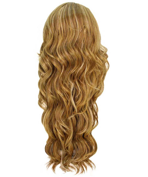 Asana Blonde Blend Long Wavy Lace Front Wig