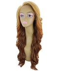 Asana Strawberry Blonde Long Wavy Lace Front Wig