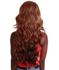 Asana Aubum Brown Blend Long Wavy Lace Front Wig