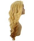 Asana Golden Dark Blonde Long Wavy Lace Front Wig