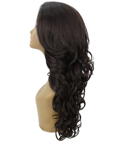 Kendra Dark Brown Wavy Lace Front Wig