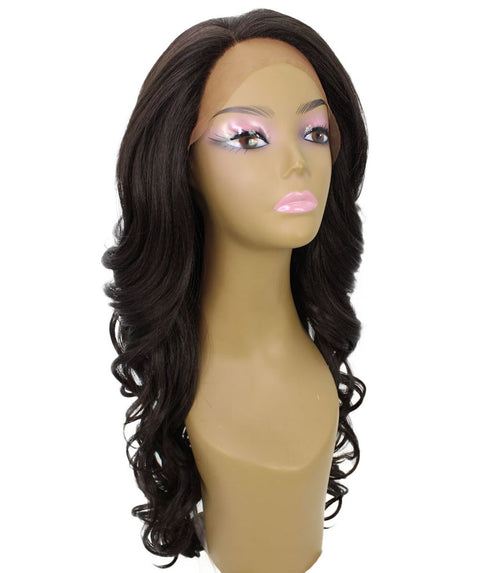 Kendra Dark Brown Wavy Lace Front Wig