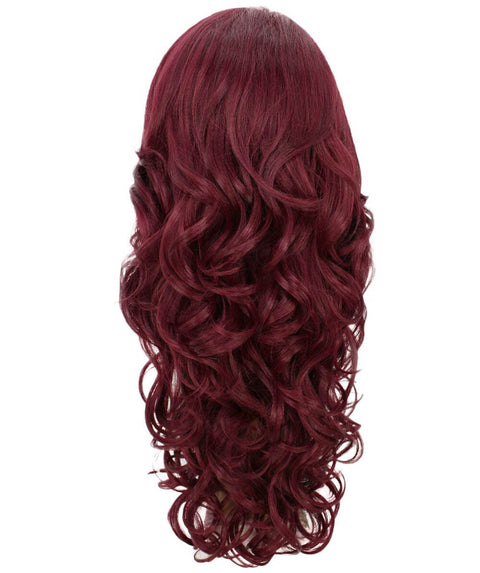 Kendra Deep Red Wavy Lace Front Wig