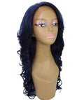 Kendra Blue and Black Blend Wavy Lace Front Wig