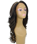 Kendra Black with Golden Wavy Lace Front Wig