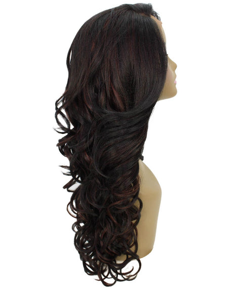 Kendra Black with Aubum Wavy Lace Front Wig