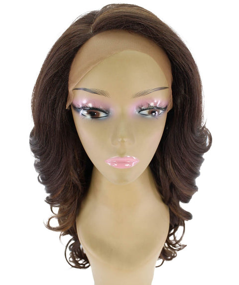 Kendra Brown with Caramel Wavy Lace Front Wig