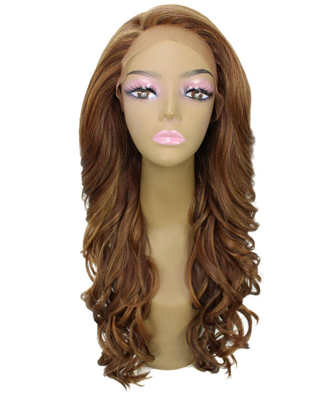 Kendra Light Brown Blend Wavy Lace Front Wig