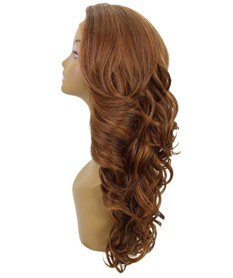 Kendra Light Brown Blend Wavy Lace Front Wig