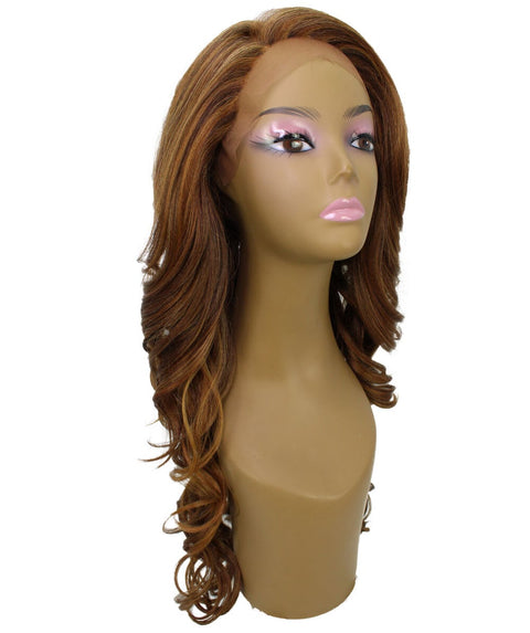 Kendra Light Brown Blend Wavy Lace Front Wig