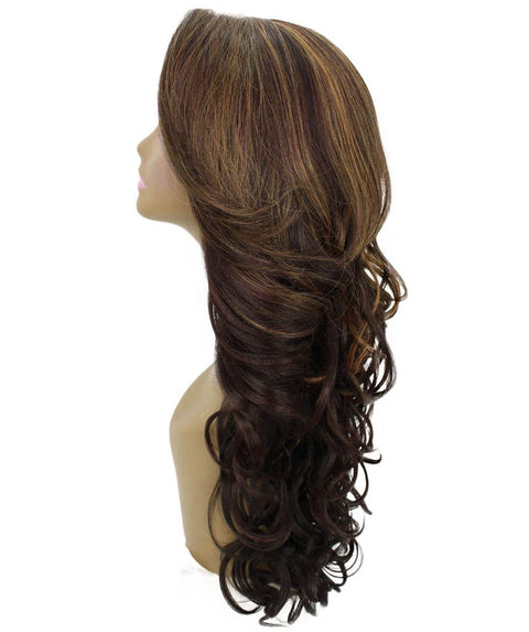 Kendra Carmel Brown Blend Wavy Lace Front Wig