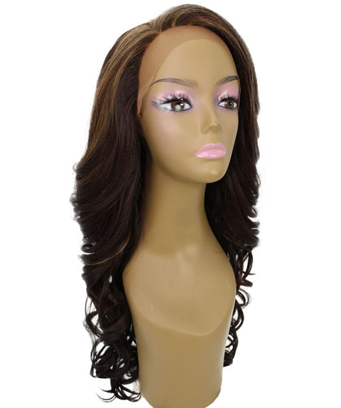 Kendra Carmel Brown Blend Wavy Lace Front Wig
