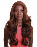 Kendra Copper Aubum Blend Wavy Lace Front Wig