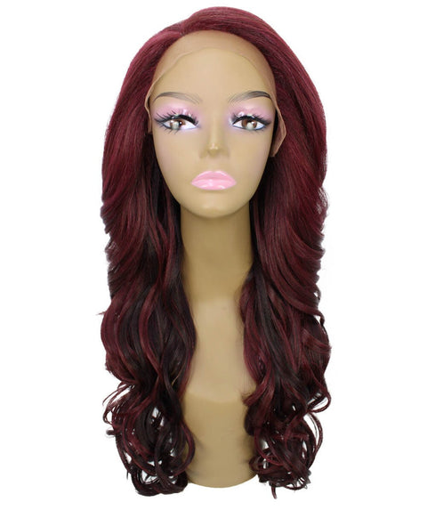 Kendra Medium Red Wavy Lace Front Wig