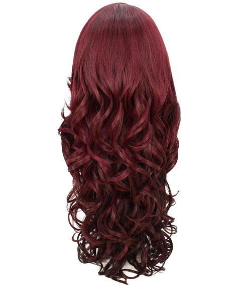 Kendra Medium Red Wavy Lace Front Wig