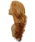 Kendra Strawberry Blonde Wavy Lace Front Wig