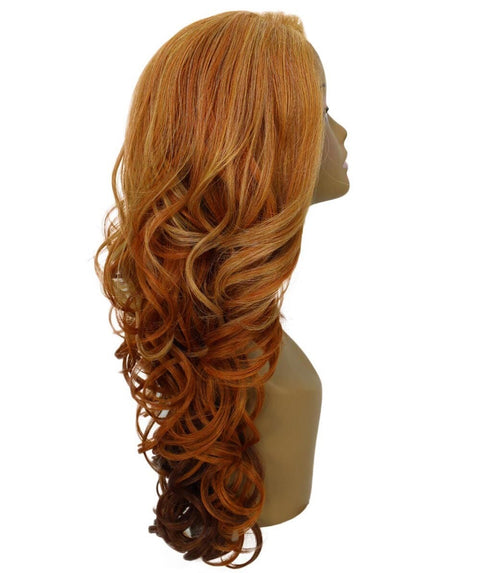 Kendra Strawberry Blonde Wavy Lace Front Wig