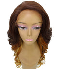 Kendra Medium Brown over Blonde Wavy Lace Front Wig