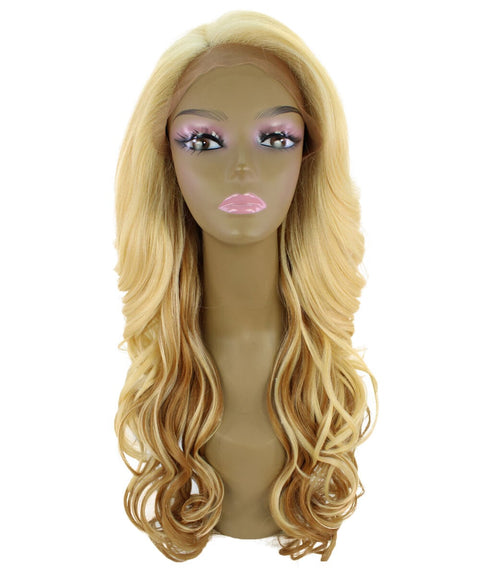 Kendra Golden Dark Blonde Wavy Lace Front Wig