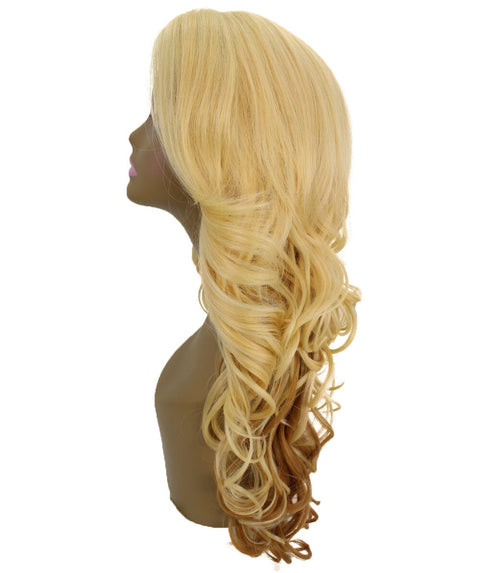 Kendra Golden Dark Blonde Wavy Lace Front Wig