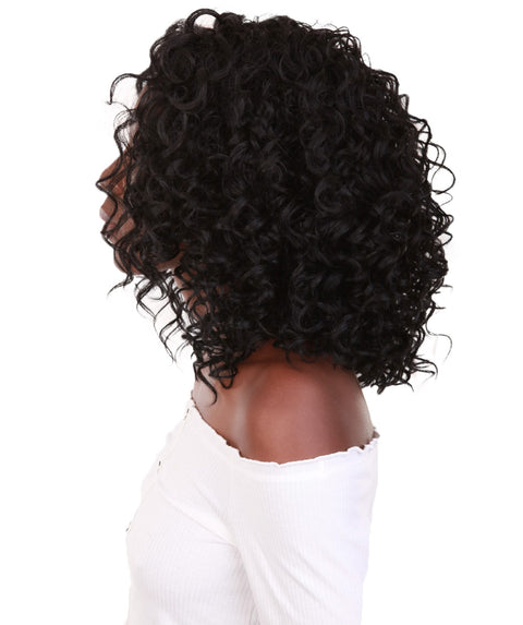 Oya Black Angled Bob Lace Front Wig