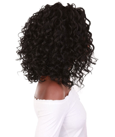 Oya Black Angled Bob Lace Front Wig