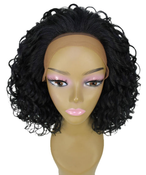 Oya Black Angled Bob Lace Front Wig