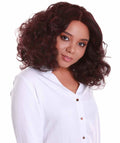 Candace Deep Red and Black Blend Classic Lace Front Wig