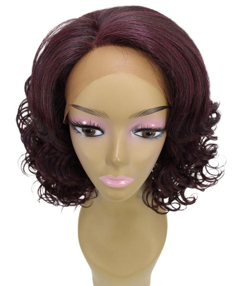 Candace Deep Red and Black Blend Classic Lace Front Wig